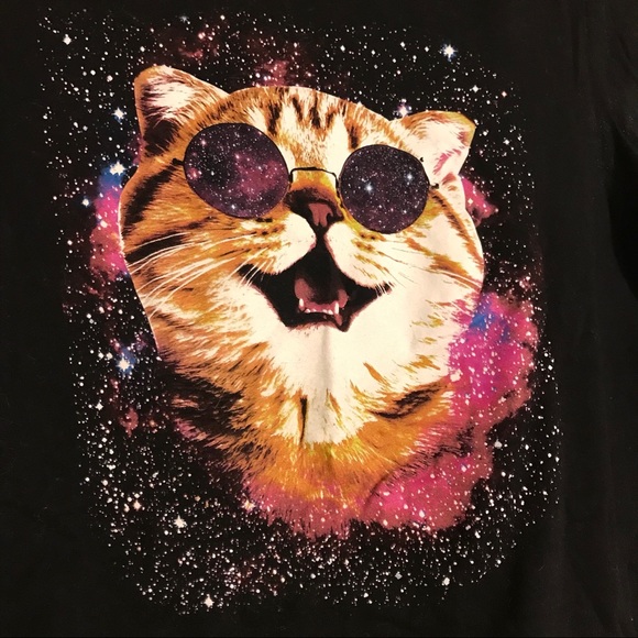Galaxy cat T-shirt - Picture 2 of 3